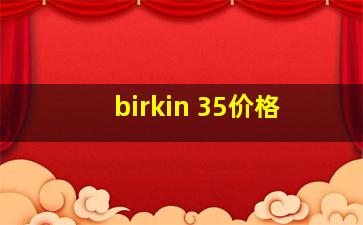 birkin 35价格